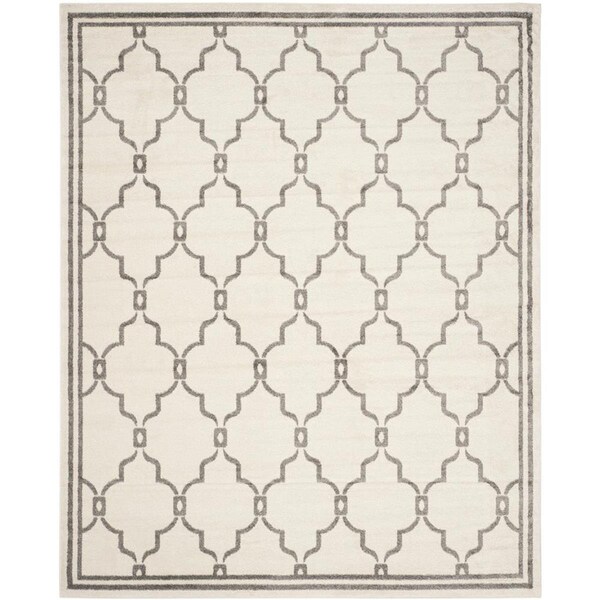 Flowers First 10 x 14 ft. Amherst Power Loomed Area Rug, Ivory & Grey - Large Rectangle FL1889465 - main